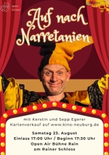 Filmplakat Rainer Sommerkino 2025: Auf nach Narretanien